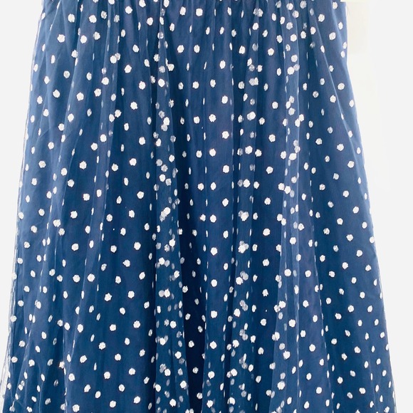 Eliza J Navy Glitter Mesh Fit & Flare Sweetheart Cocktail Dress Size 2 NWT - Picture 11 of 16